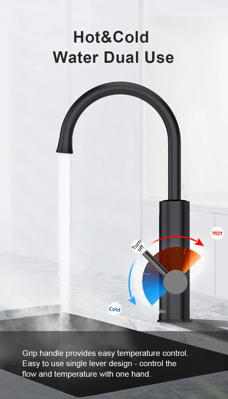 Briwellna Electric Water Heater 220v In Faucet Tankless