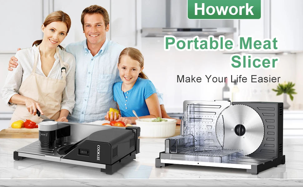 Appliances Meat Slicer Removable Blades Electric Food Slicer