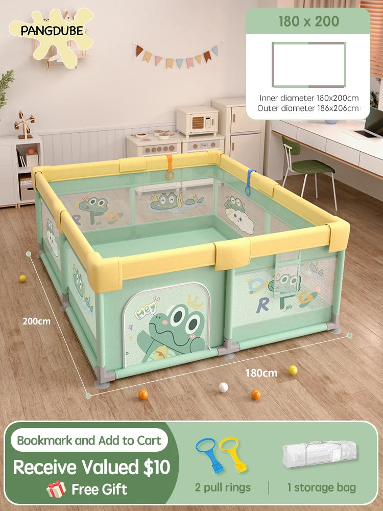 Pangdube Crocodile Baby Play Fence Storage Bag &
