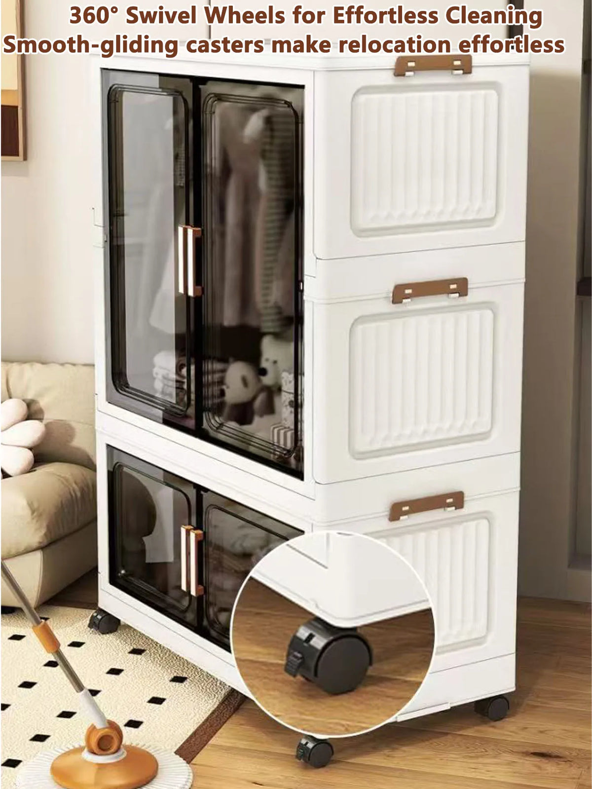Storage Cabinet Folding Storage Box Living Room Toy