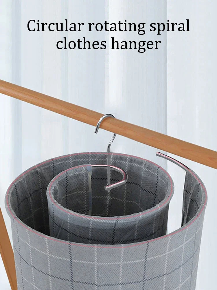 Rotating Spiral Laundry Hanger Circular Drying Rack Sheets