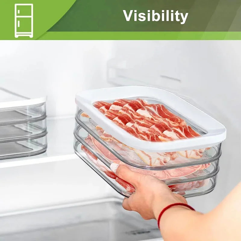 Meal Prep Containers Stackable Food Storage Boxes Lid