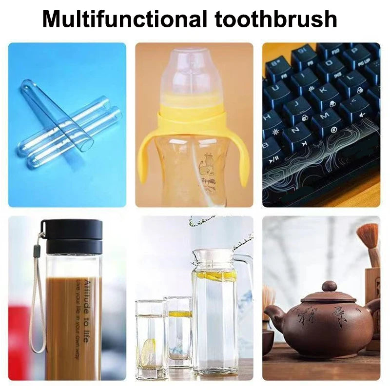 10pcs/Set Baby Bottle Brushes Straw Cleaner Cleaning Brush