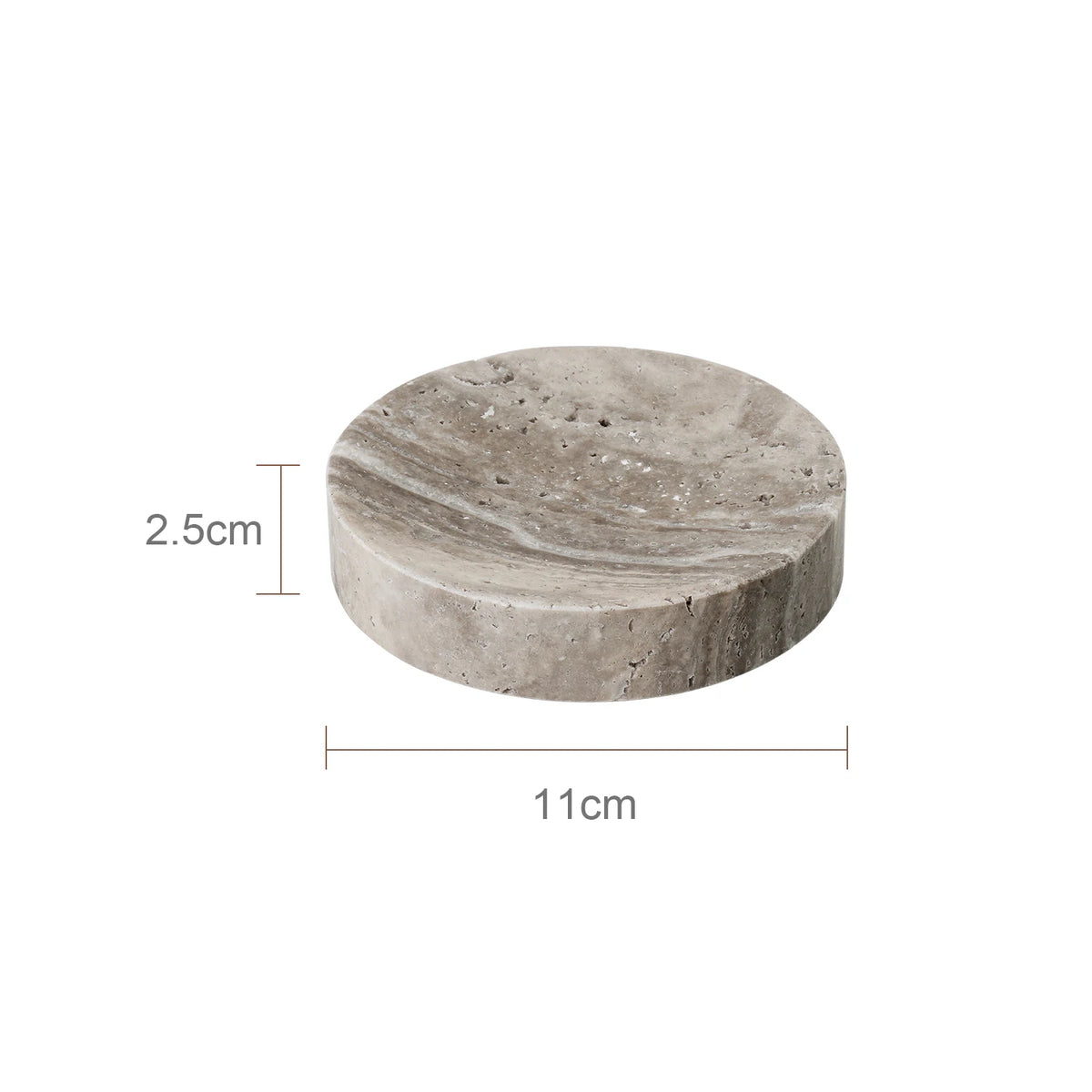 Grigio Travertino Bathroom Sets Vintage Marble Soap Holder