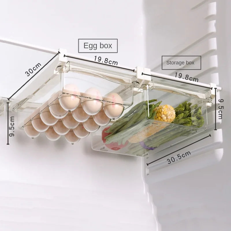 Refrigerator Egg Storage Box Drawer Style Food Fruit