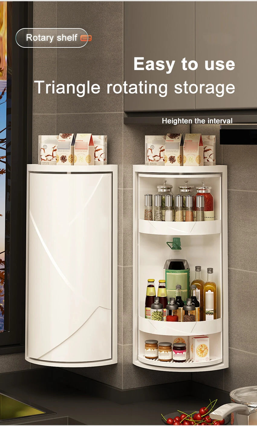 Rotatable Layered Adjustable Shelf Bottle Holder Condiment