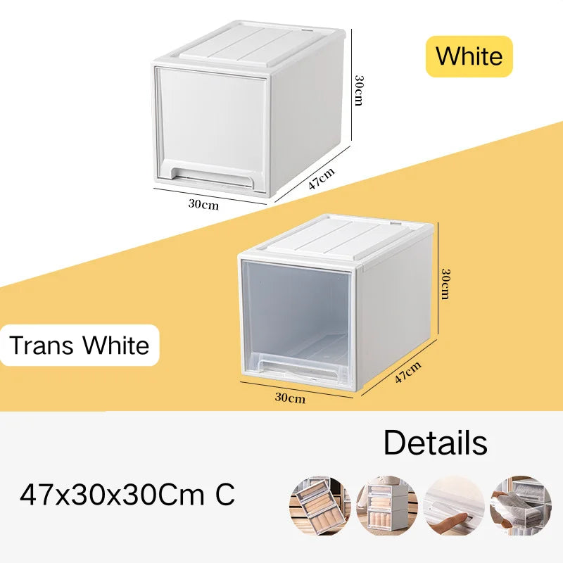 Stacking Storage Drawer Boxes Large Capacity Wardrobe Drawer