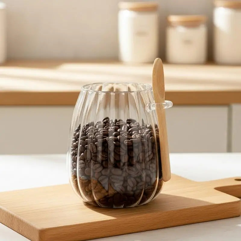Airtight Food Containers Storage Pots Glass Jar Lid