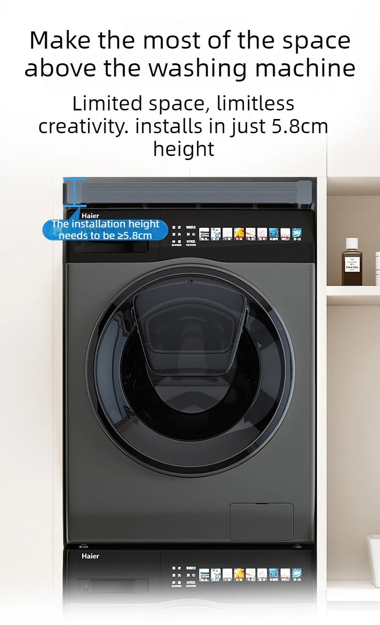 Retractable Pull-Out Clothes Drying Rack Adjustable Rebound