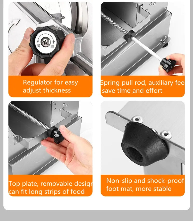 Commercial Fruit Slicer Stainless Steel Electric Slicer Lemon