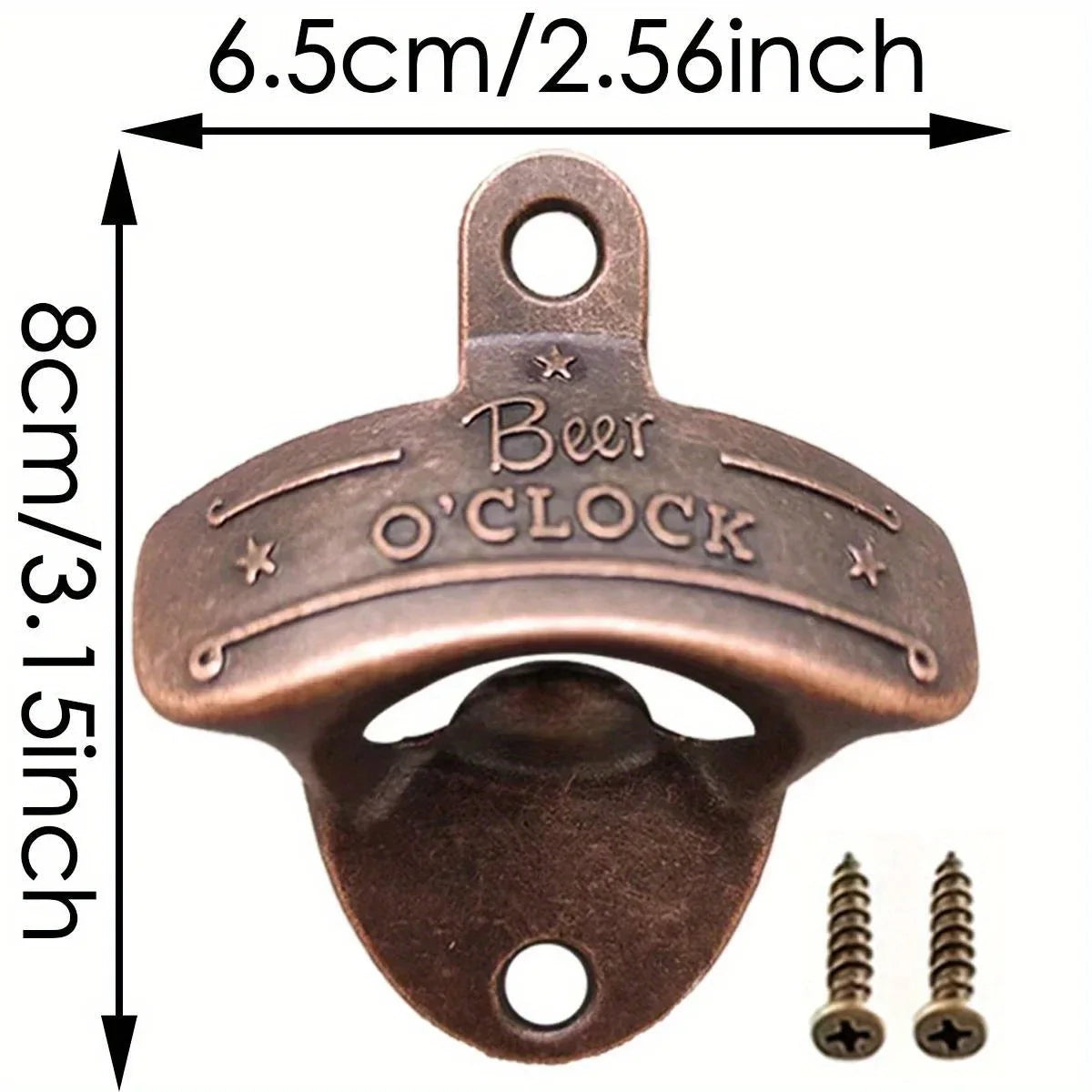 1pc Beer Clock Bottle Opener Wall Mounted Hanging