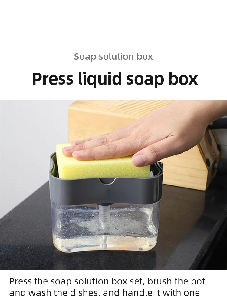 Detergent Press Soap Dispenser Pak Clean Cloth Dishwashing