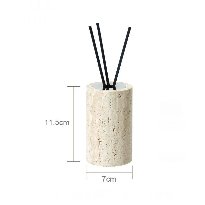 Beige Travertine Bathroom Natural Marble Soap Dispenser Soap