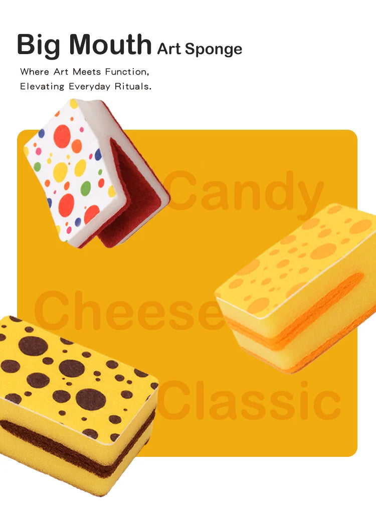 Vismoore Thick Dish Sponge High Density Absorbent Double