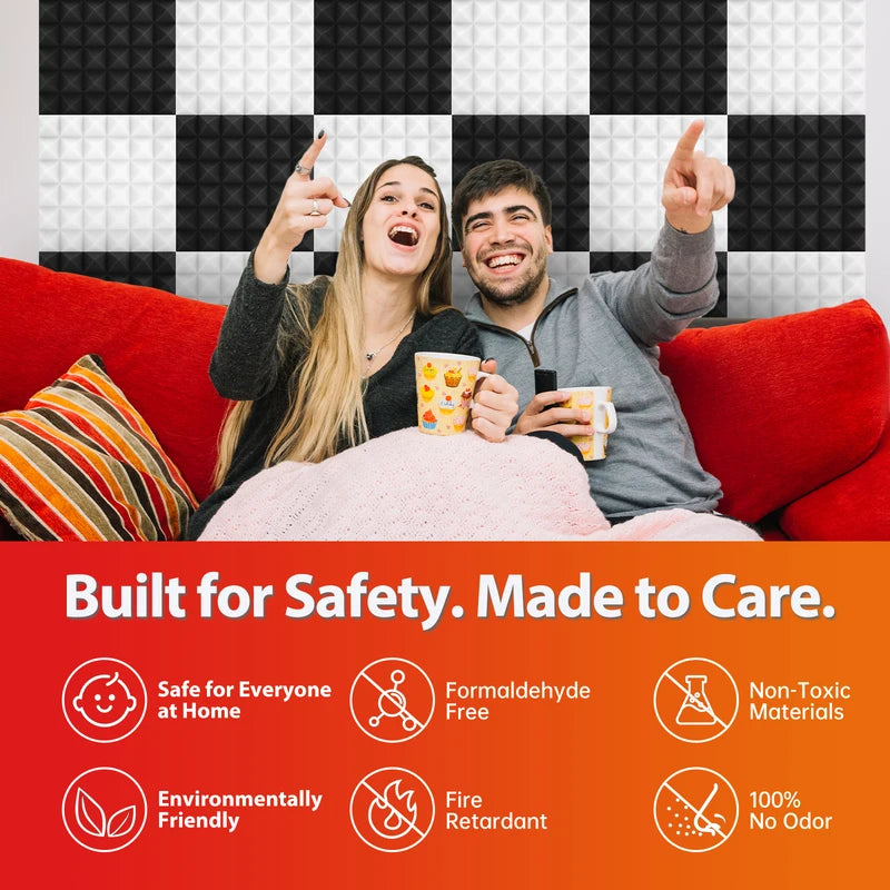 Touo Acoustic Foam 6-48 Sound Absorbing Sponge Pad