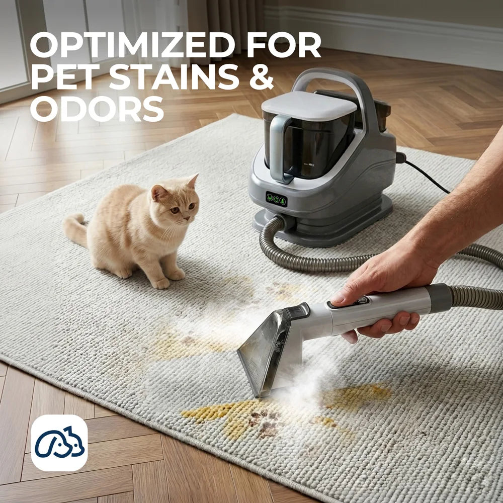 1300w Carpet Upholstery Cleaner 13kpa Suction 100 Steam