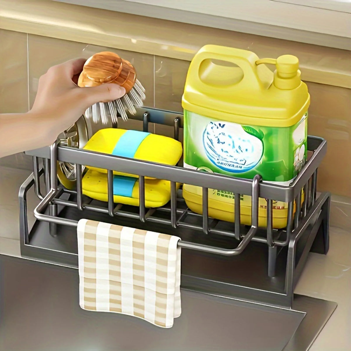 Sink Organizer Countertop Rack Sponge/Cleaning Cloth/Brush