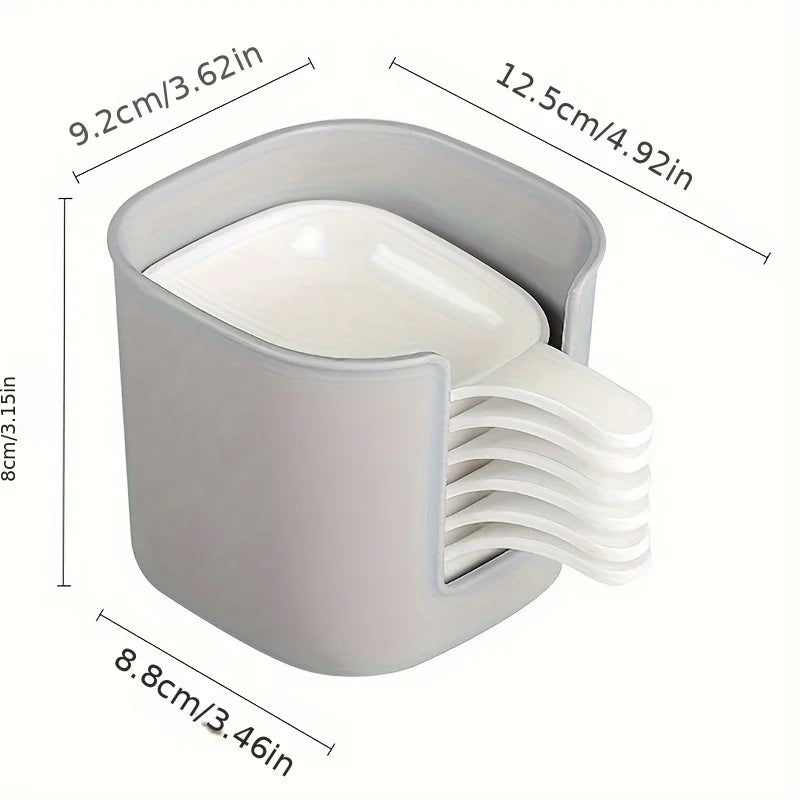 7pcs/Set Sauce Dish Dipping Bowls Plastic Seasoning Dish