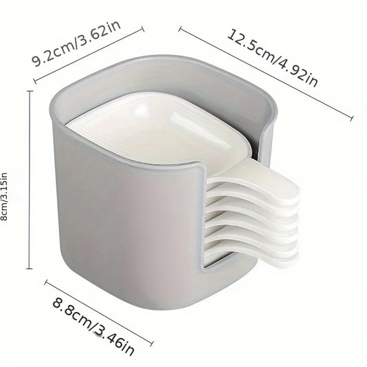 7pcs/Set Sauce Dish Dipping Bowls Plastic Seasoning Dish