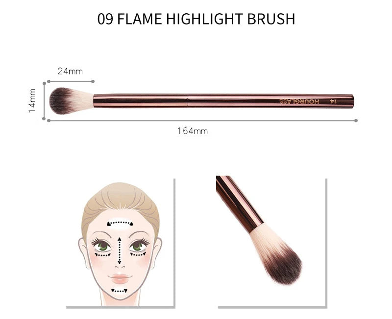 Hourglass Cruelty Makeup Brush-19brushes Blusher Powder