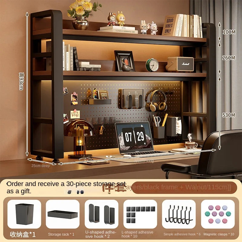 Desktop Shelving Unit Pegboard Desk/Computer Desk Multi-Layer
