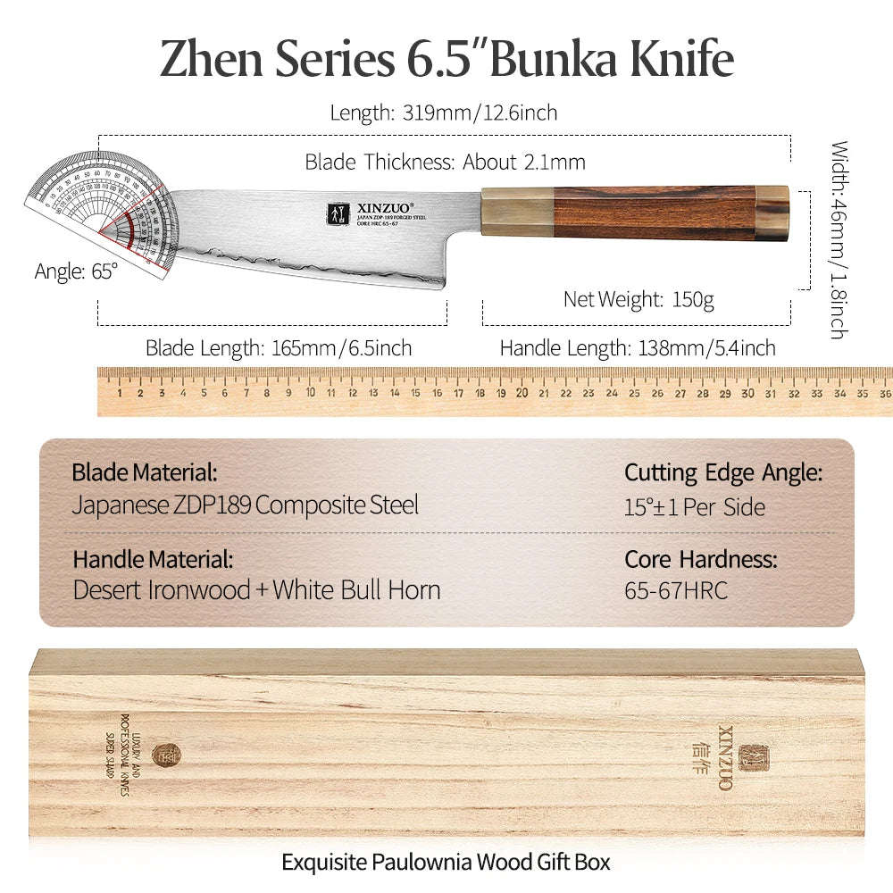 Xinzuo Inch Utility Petty Kiritsuke Knife Japanes Zdp-189