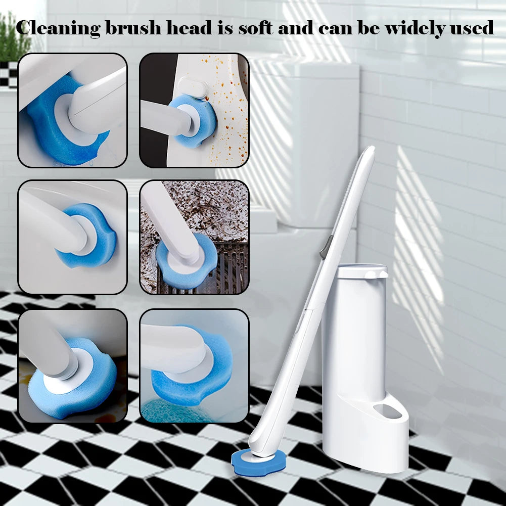 Wall-Mounted Disposable Toilet Brush Cleaner 8/16/24pcs Brush