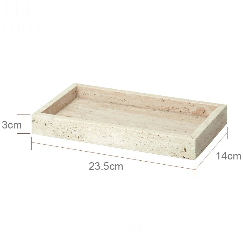 Beige Travertine Bathroom Natural Marble Soap Dispenser Soap