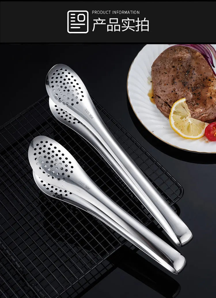 Tongs Utensils Bbq Food Clip Chief Tongs Stainless