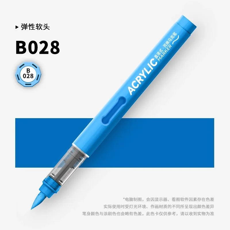 120/1 Colors Direct-Liquid Acrylic Brush Markers Pen Waterproof