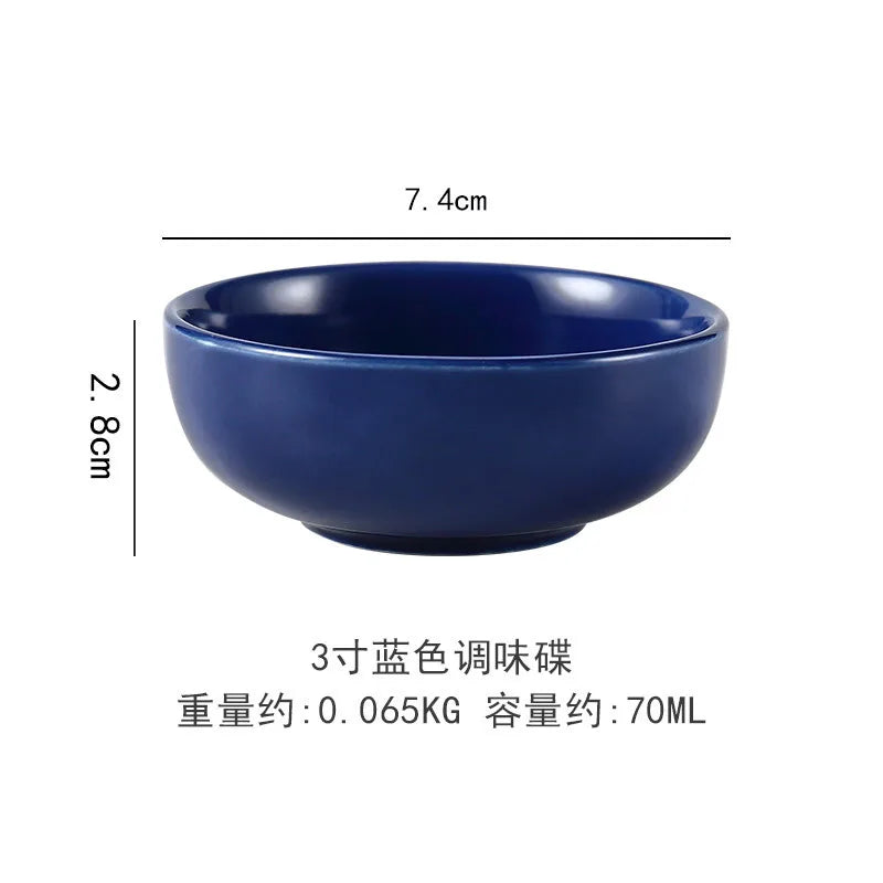 Ceramic Dipping Bowls Soy Sauce Dish Dip Bowls