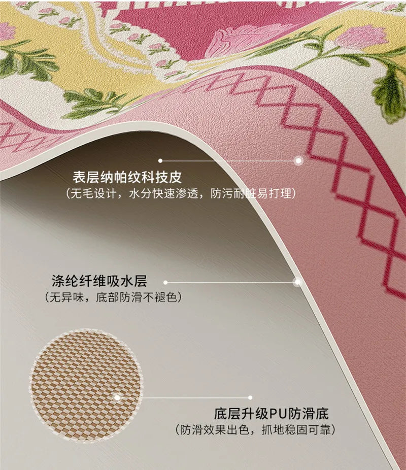 Dish Drying Mat Super Absorbent Counter Draining Mat