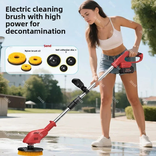 Electric Floor Cleaning Machine Patio Stone Brush Moss