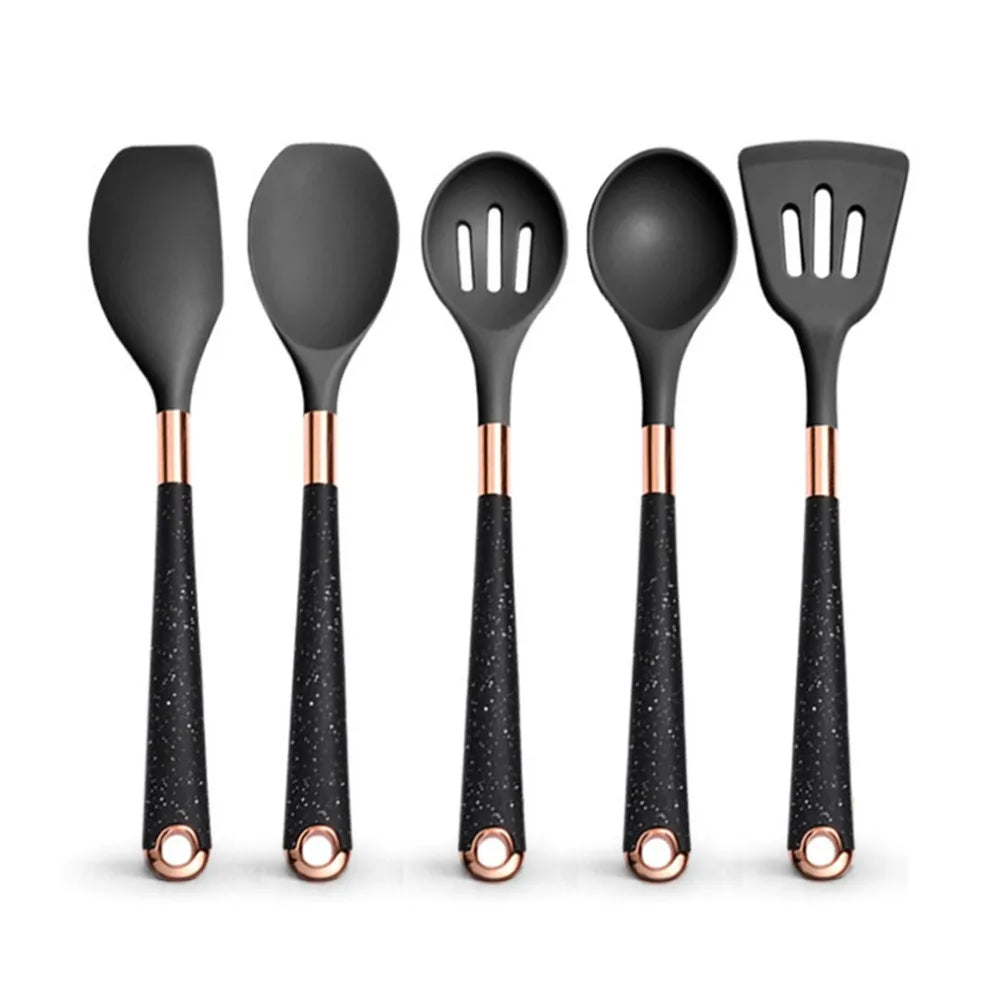 Silicone Cooking Utensils Non-Scratch Non-Stick Heat Resistant