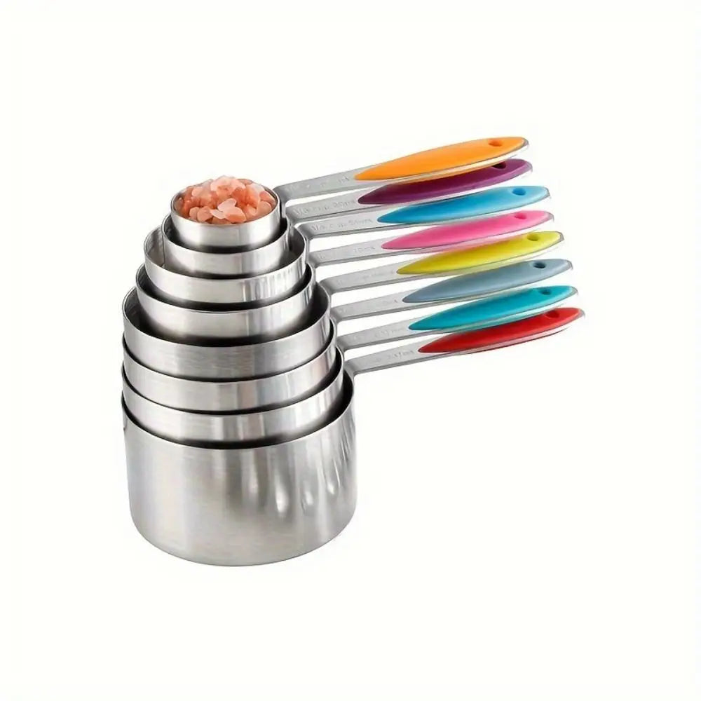 8/13pcs Stainless Steel Measuring Spoons Long Handle Stackable