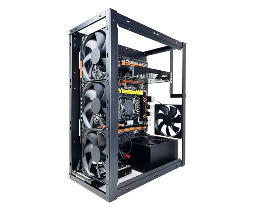 Diy Computer Motherboard Case Rack Aluminum Frame Chassis
