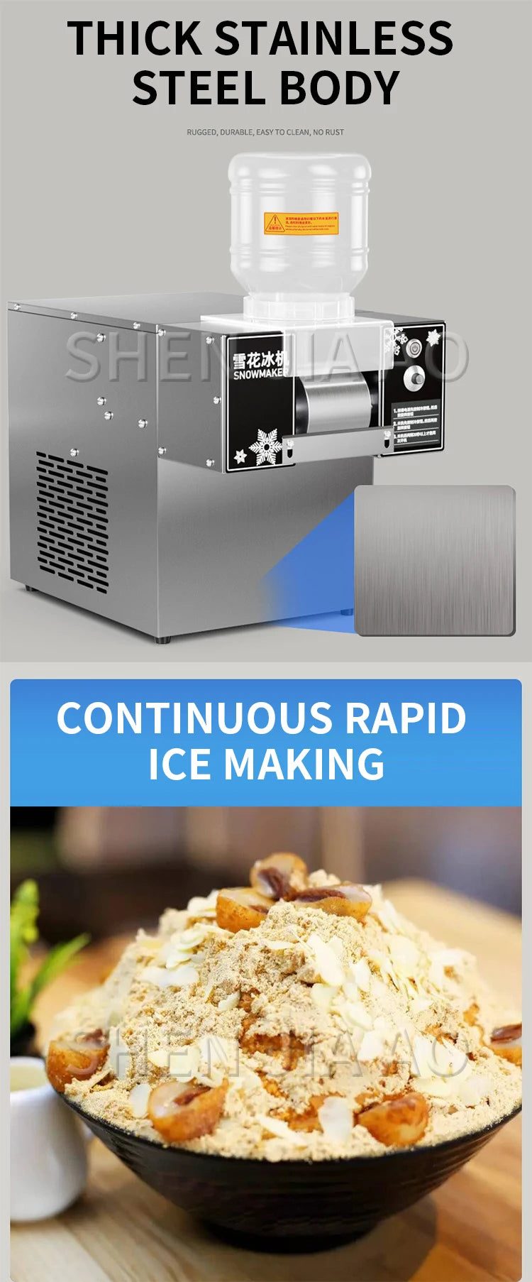 Mini Snow Ice Maker Shaver Machine Europe Snowflake