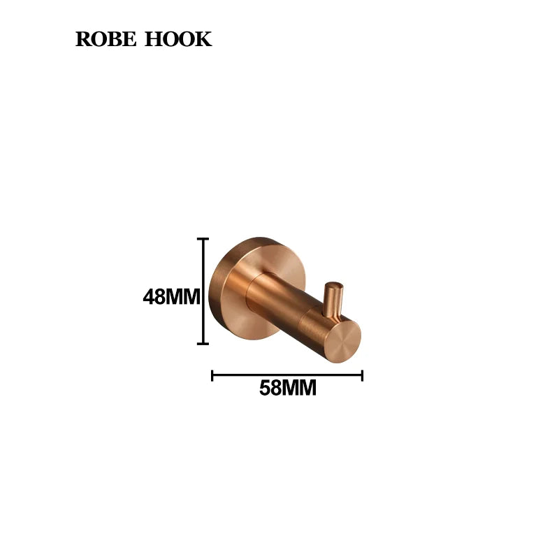 High Quality Brushed Rose Gold Bathroom Pendant Towel