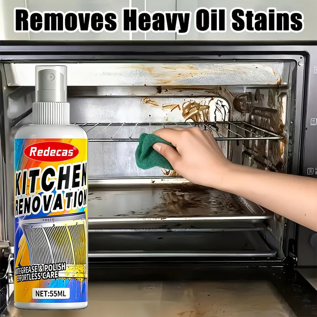 Heavy-Duty Degreaser Dissolve Tough Grease Range Hood Stove