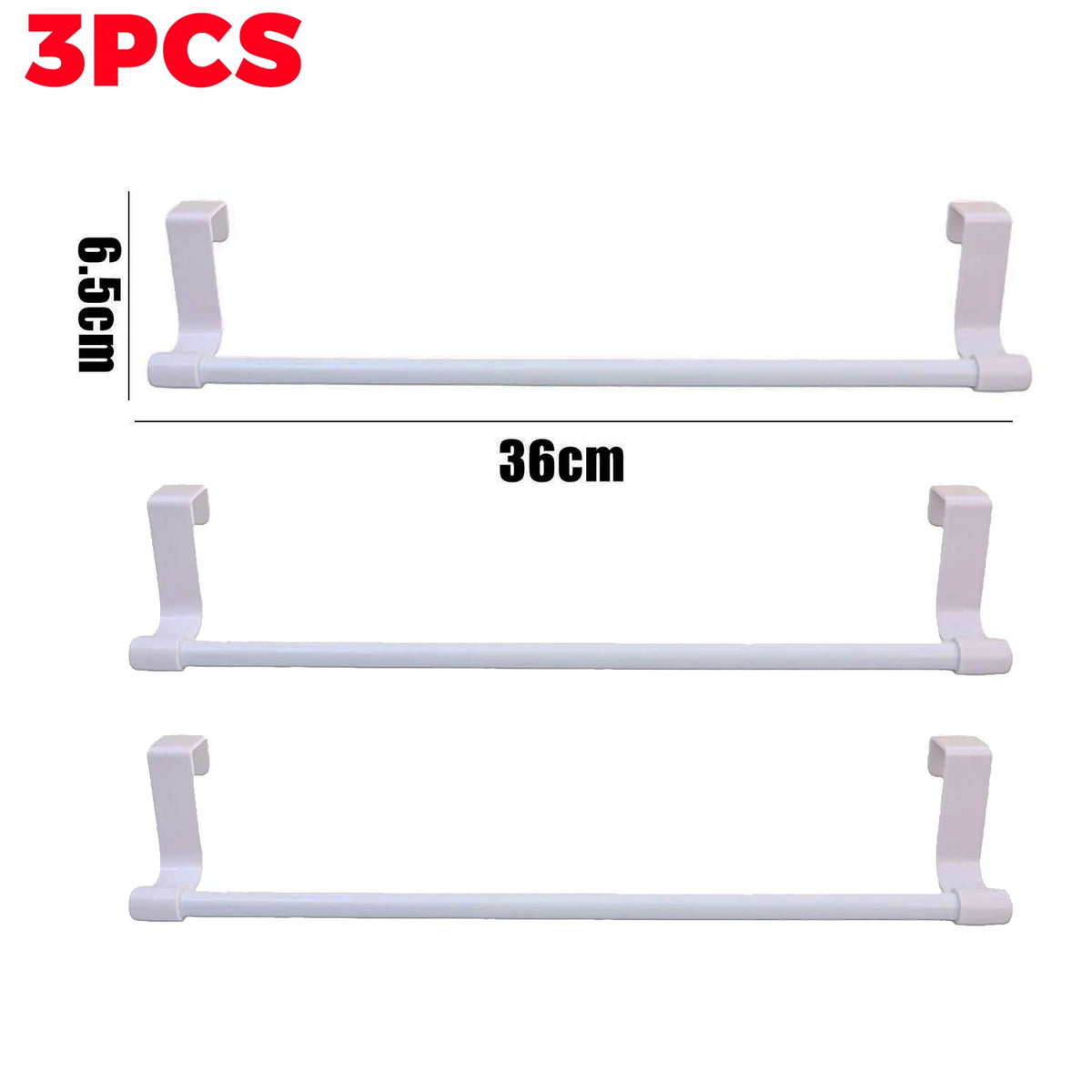 Stainless Steel Wall-Mounted Towel Rack Space-Saving Door Cabinet