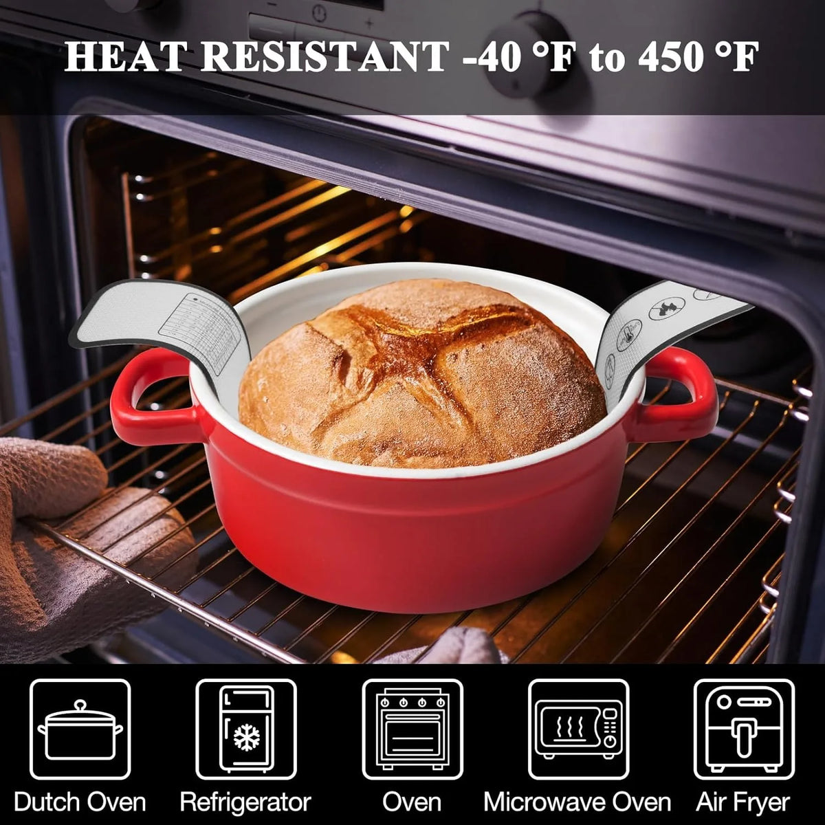 Silicone Baking Mat Long Handles Kneading Pad Dough