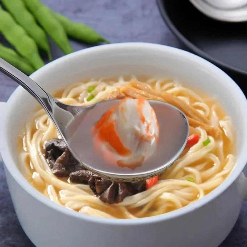 2/1pcs Stainless Steel Spoon Thicken Long Handle Soup
