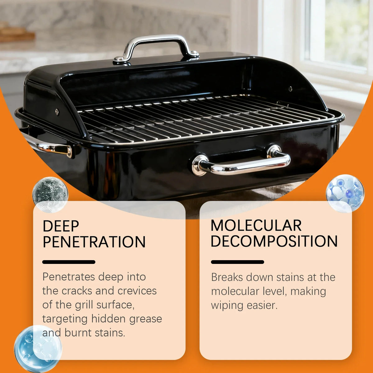 Jakehoe Heavy Duty Grill Cleaner Spray Powerful Degreaser