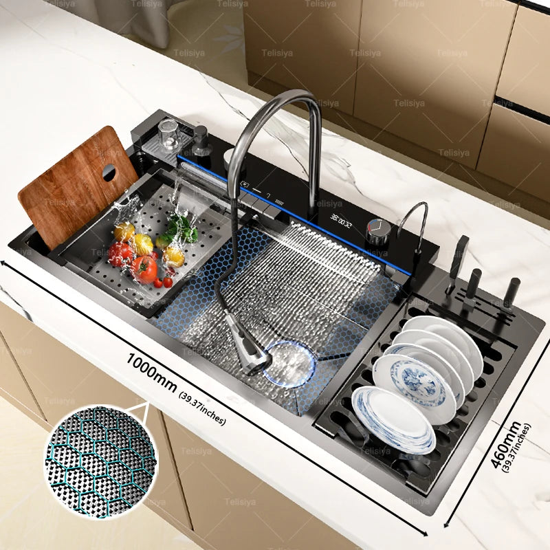 Modern Sinks Stainless Steel Sink Extra Large Slot