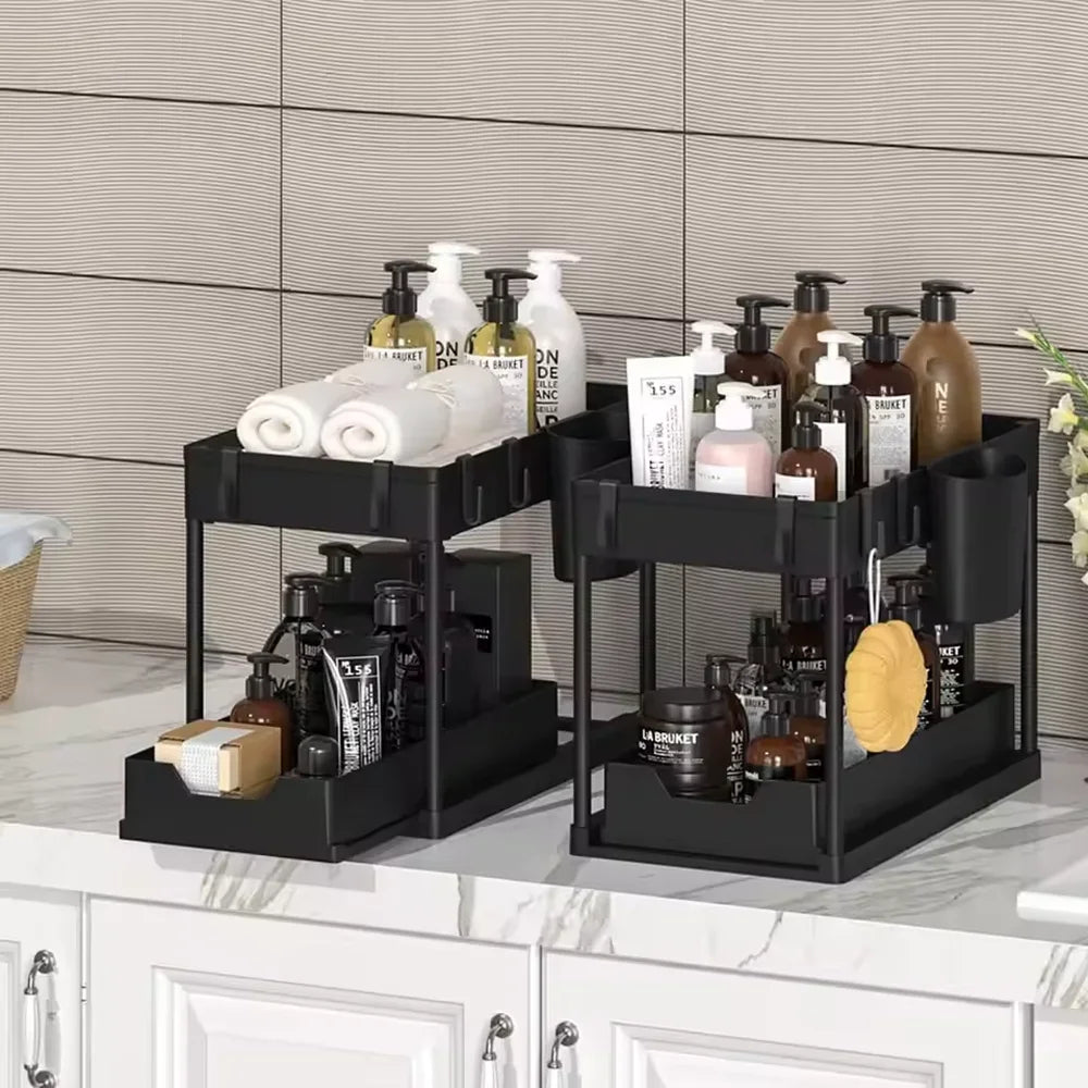 Tier Under Sink Organizer Sliding Cabinet Basket Organizer