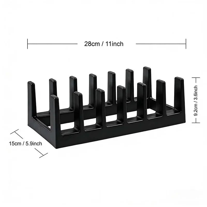 Pot Lid & Dish Rack Plastic Organizer Plates