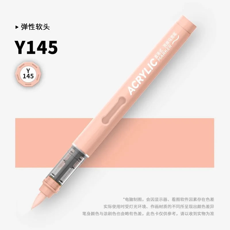 120/1 Colors Direct-Liquid Acrylic Brush Markers Pen Waterproof