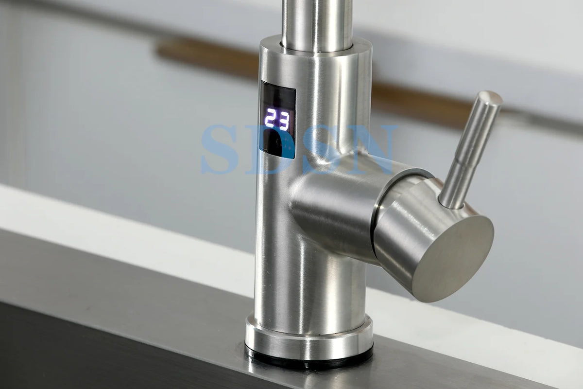 Digital Touch On Faucet 304 Stainless Steel Cold