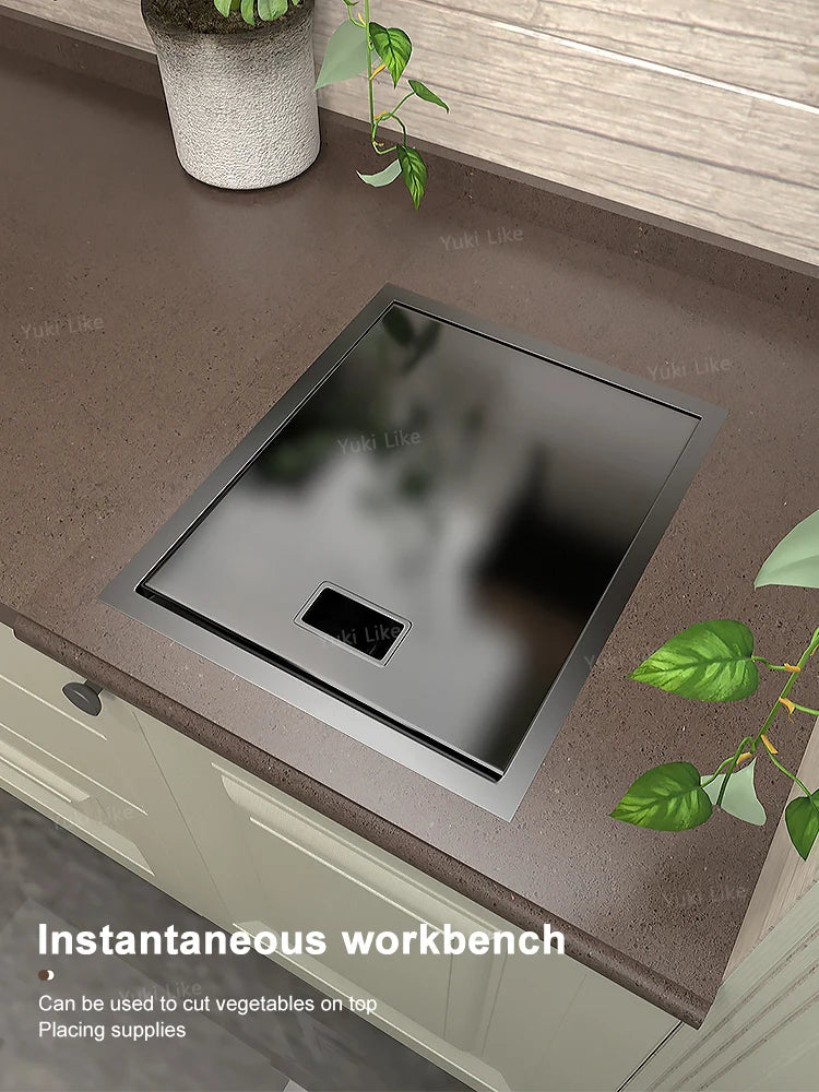 Mini Hidden Sink Balcony Bar Apartment Save Space