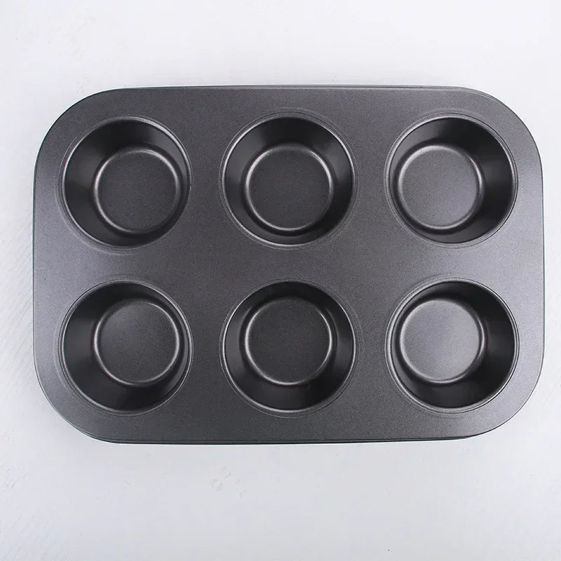 6/12 Holes Cake Baking Pan Bakeware Muffin Cupcake